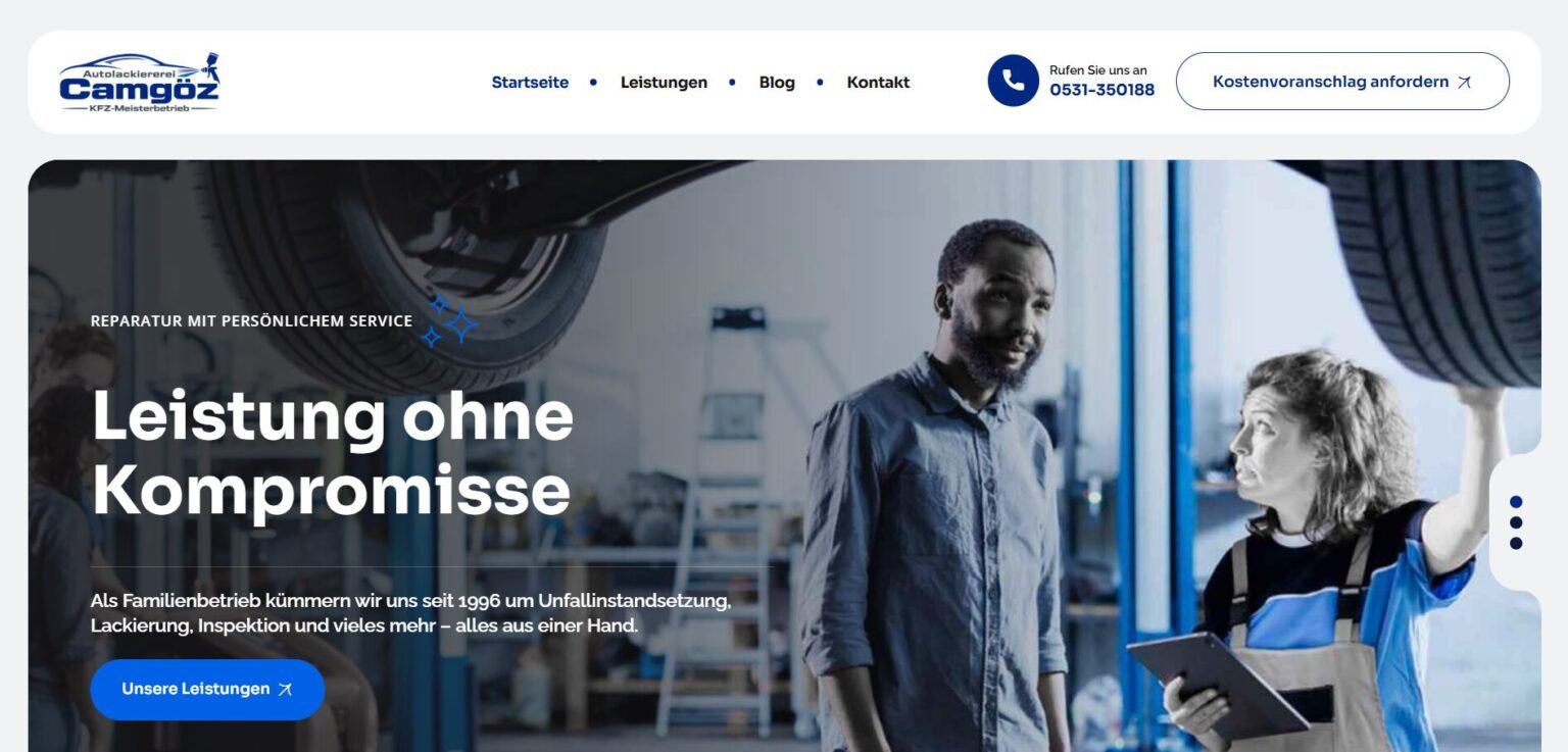 Camgoz Website Screenshot