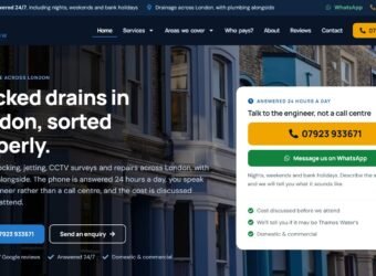 Clear Flow Maintenance Website Screenshot