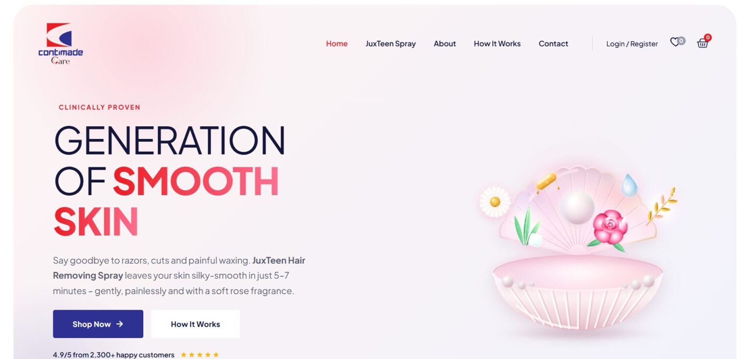 Contimade Care Website Screenshot