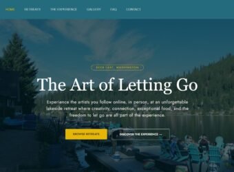 Edgewater Retreats Website Screenshot