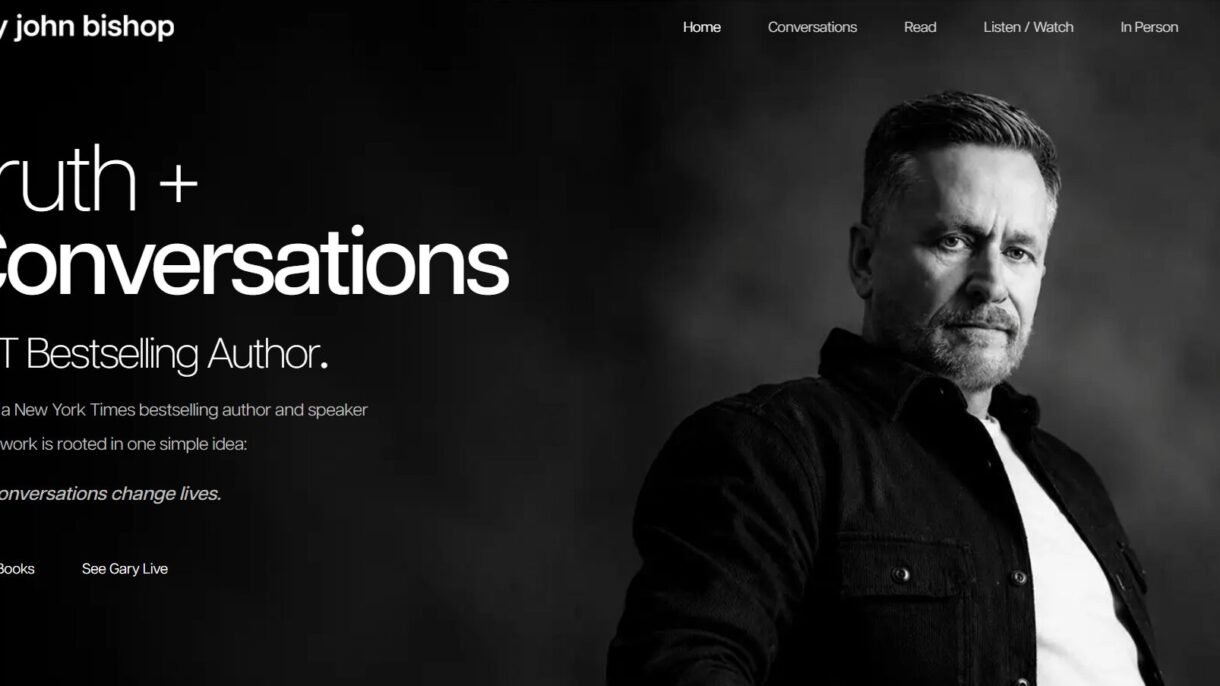 Gary John Bishop Website Screenshot