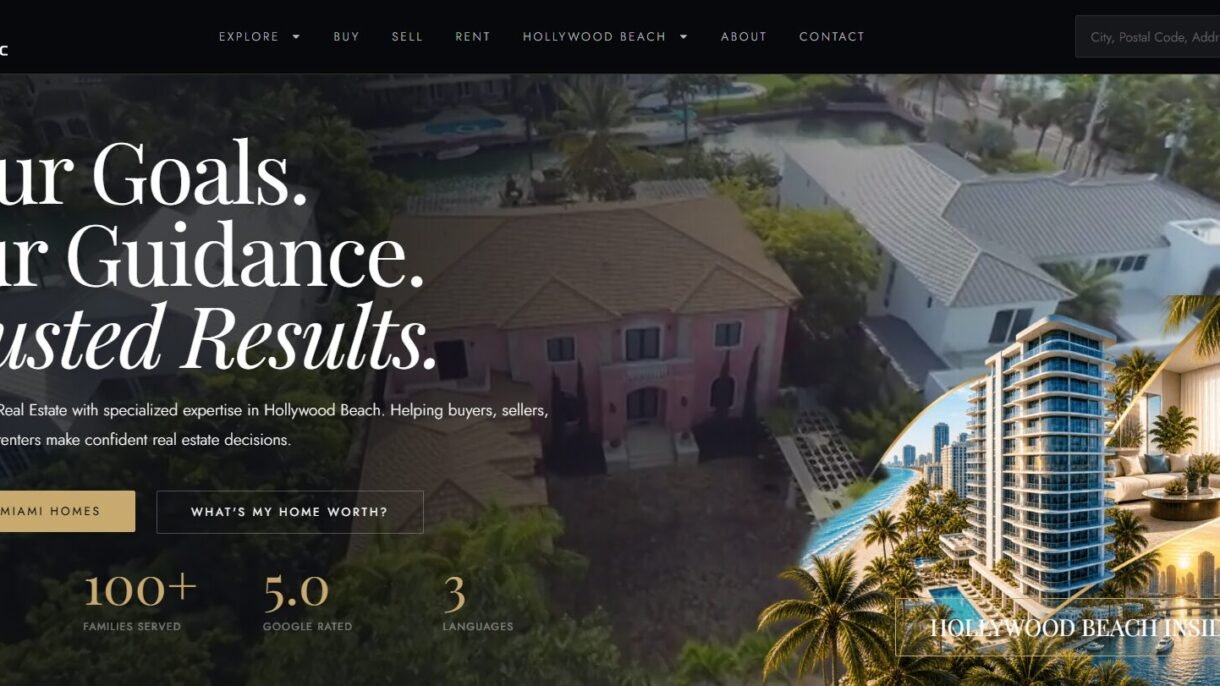 Giveme5 Real Estate Website Screenshot