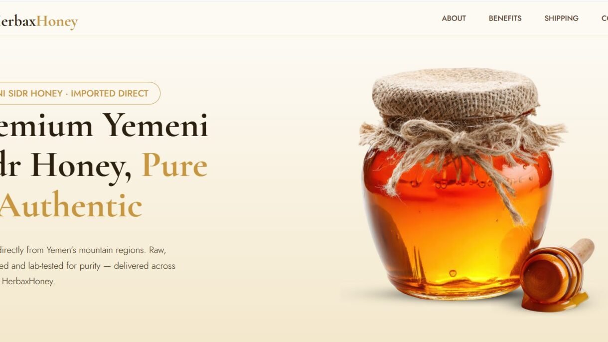 Herbax Honey Website Screenshot