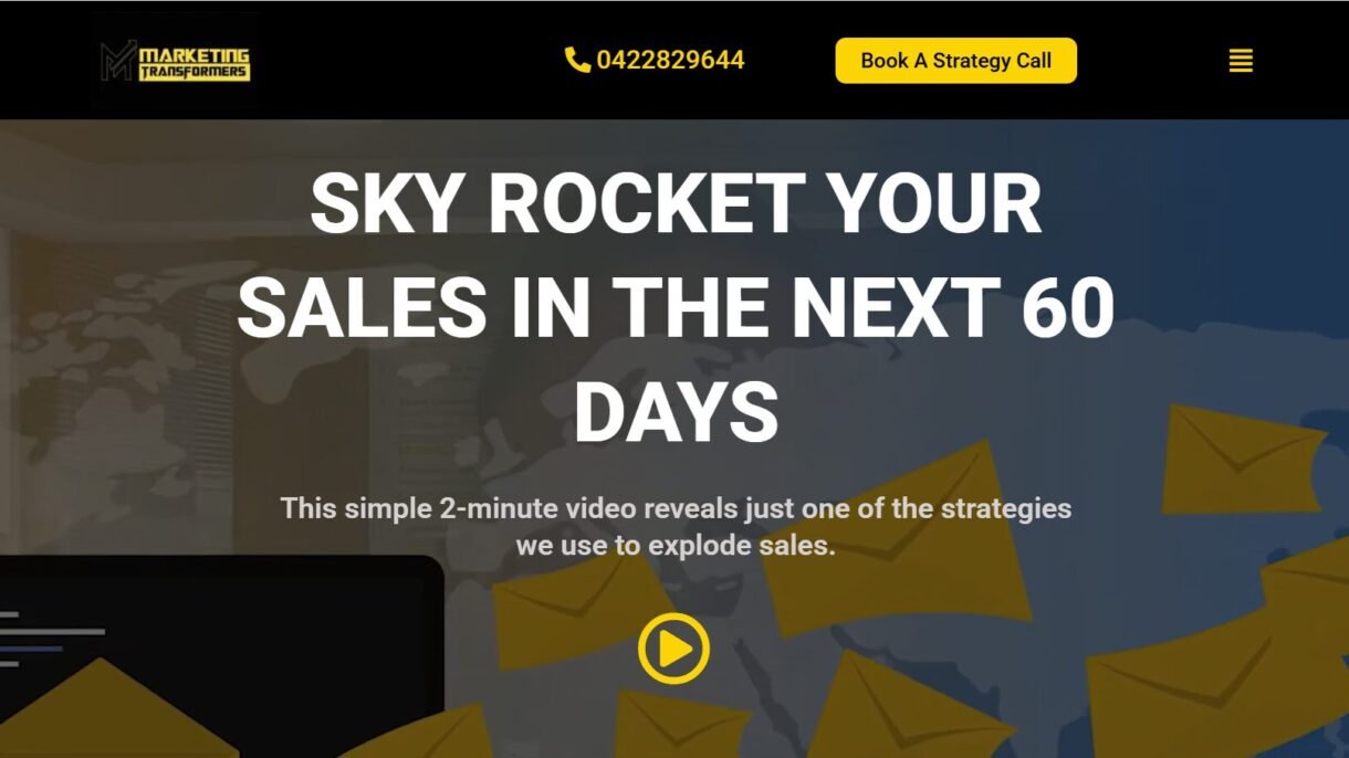 Marketing Transformers Website Screenshot