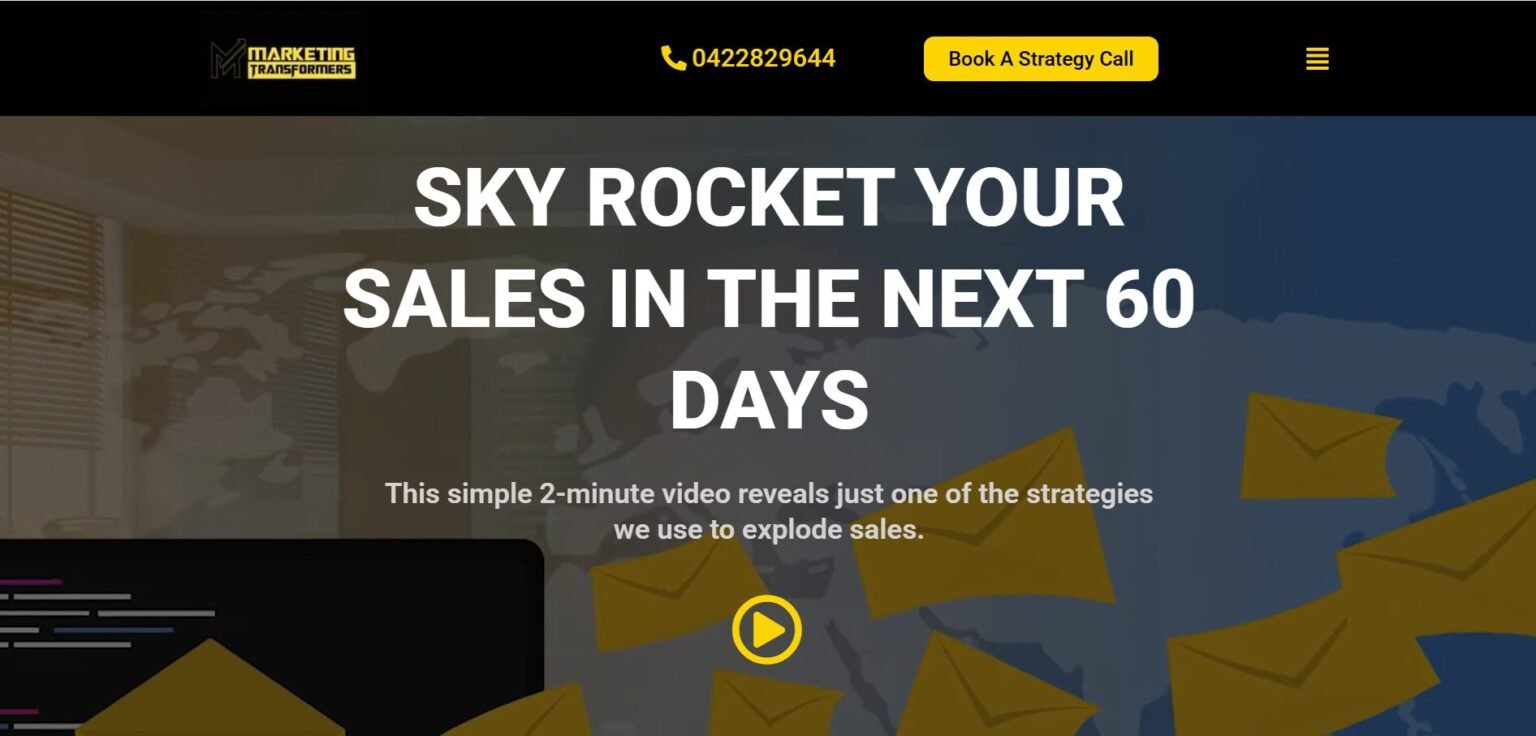 Marketing Transformers Website Screenshot
