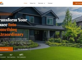 New Face Renovations Website Screenshot
