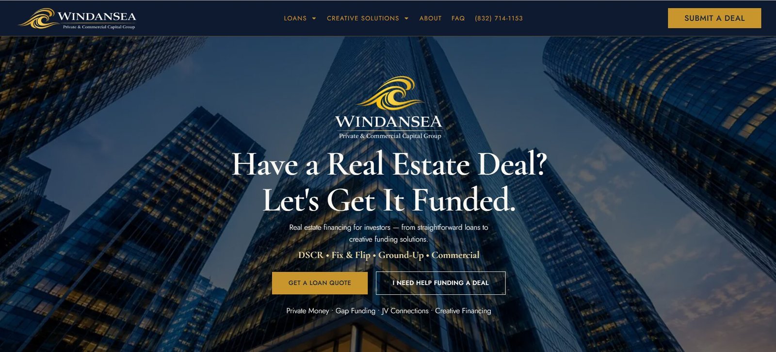 Windansea Capital 1 Website Screenshot